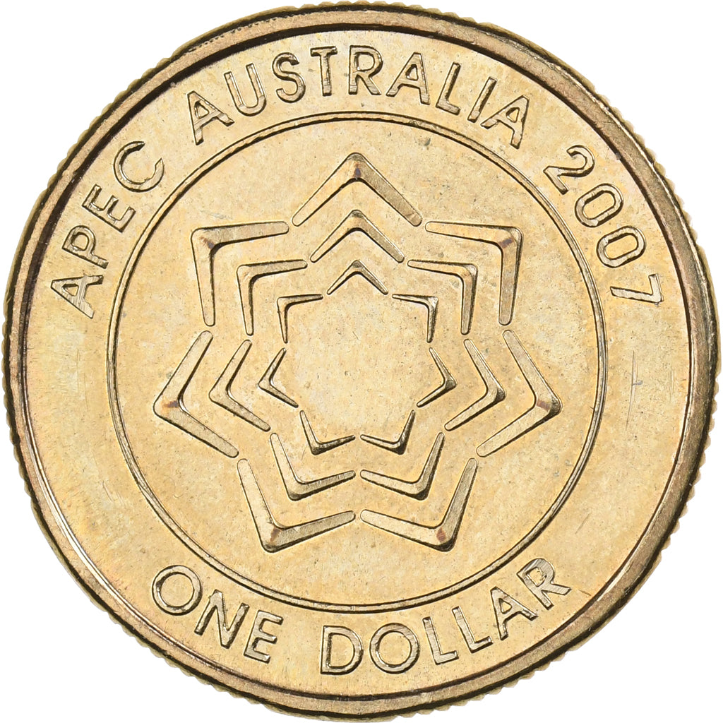 Australia, Elizabeth II, Dollar, 2007, Royal Australian Mint, Aluminum-Bronze