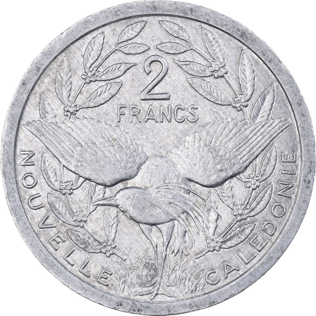 Neukaledonien, 2 Francs, 1983, Paris, Aluminium, VZ, KM:14