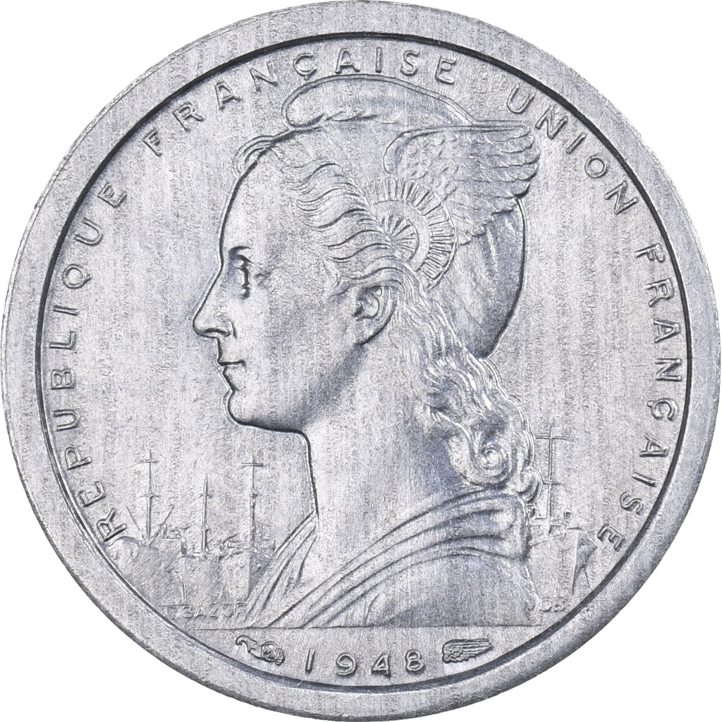 Kameroen, Franc, 1948, Paris, Aluminium, FDC, KM:8