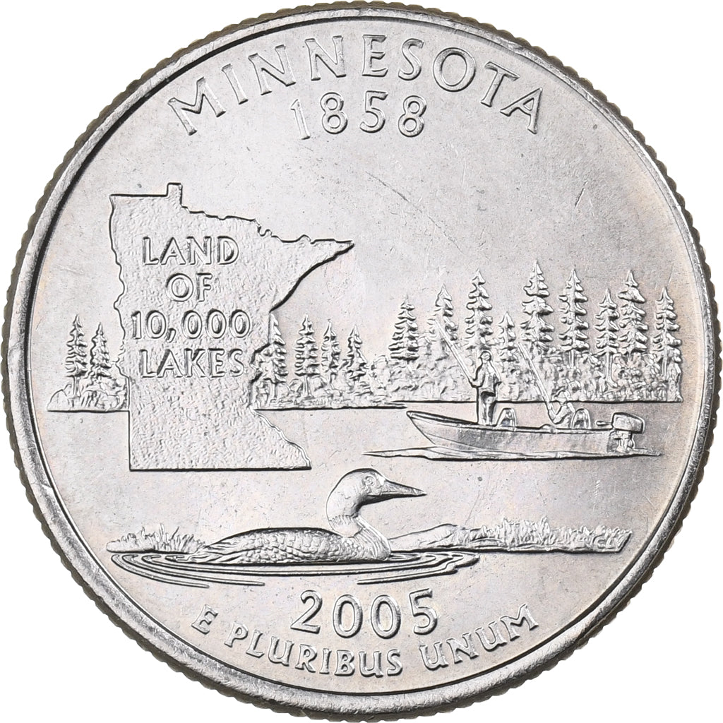 Estados Unidos da América, Quarter, 2005, U.S. Mint, Cobre Revestido a