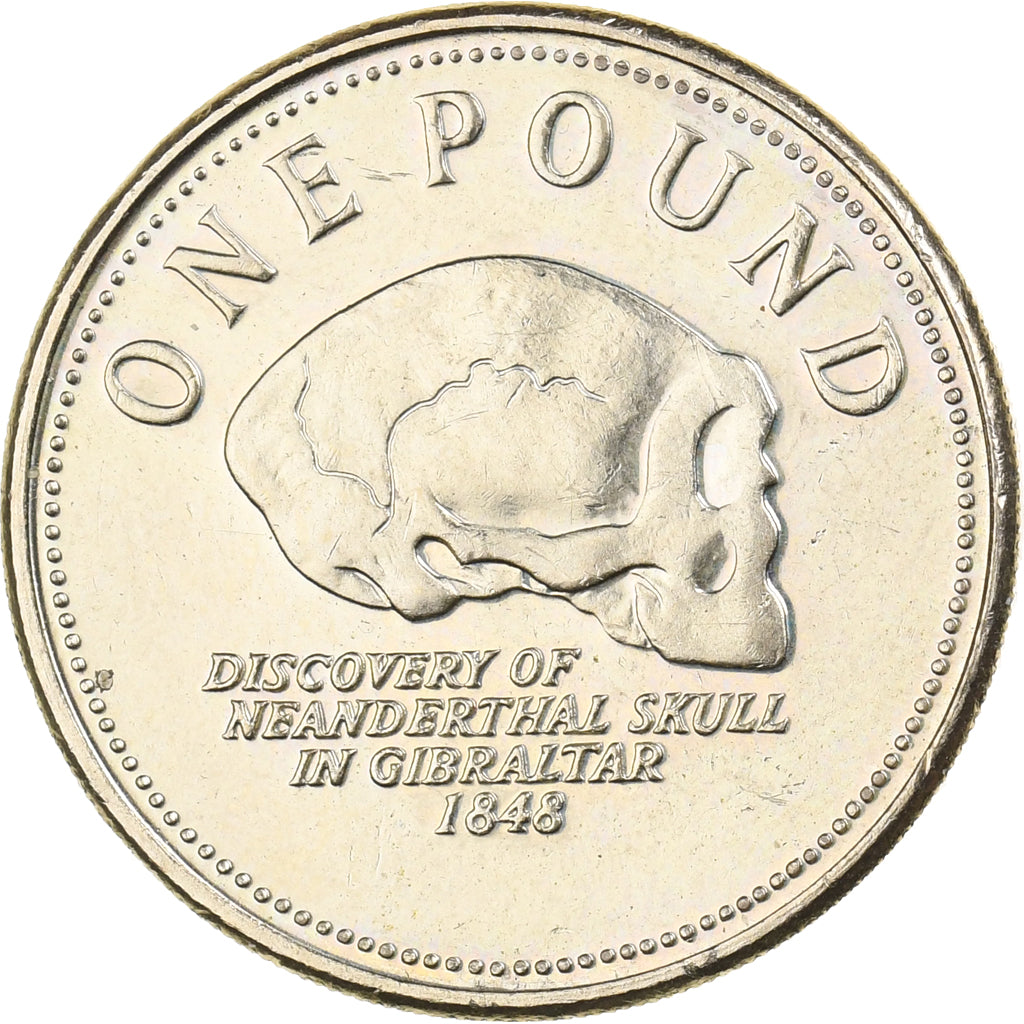 Gibraltar, Elizabeth II, Pound, 2005, Nickel-brass, MS(65-70), KM:1091