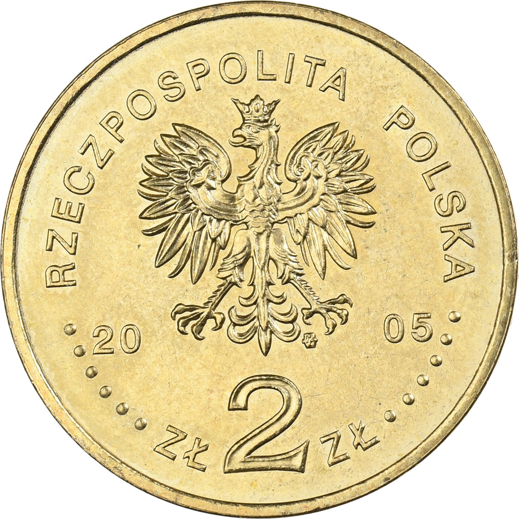 Poland, 2 Zlote, 2005, Warsaw, Brass, MS(65-70), KM:530