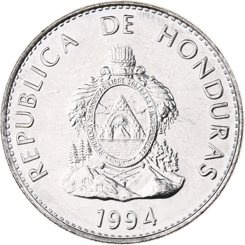 Honduras, 50 Centavos, 1994, Nickel plated steel, UNZ, KM:84a.1