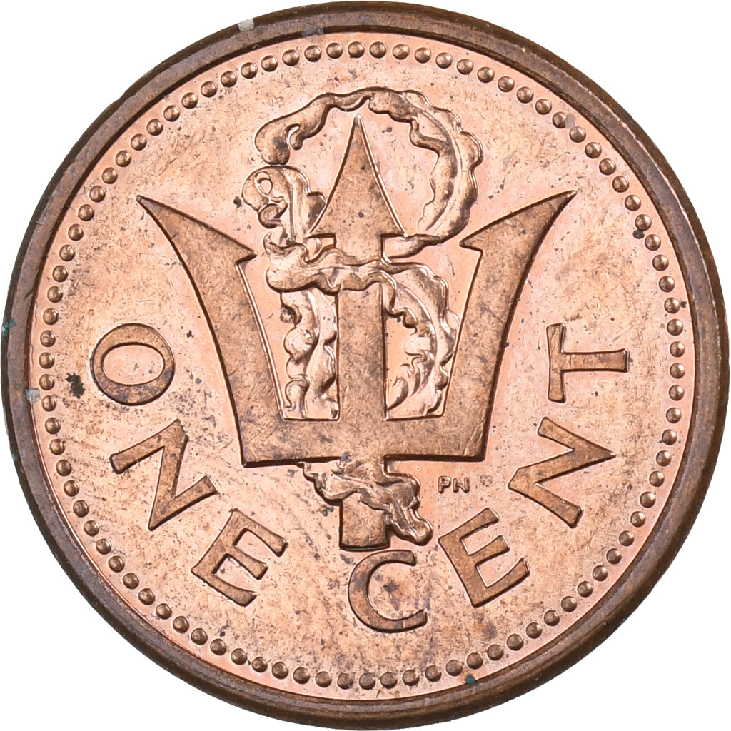 Barbados, Cent, 1998, Royal Canadian Mint, Copper Plated Zinc, VZ, KM:10a