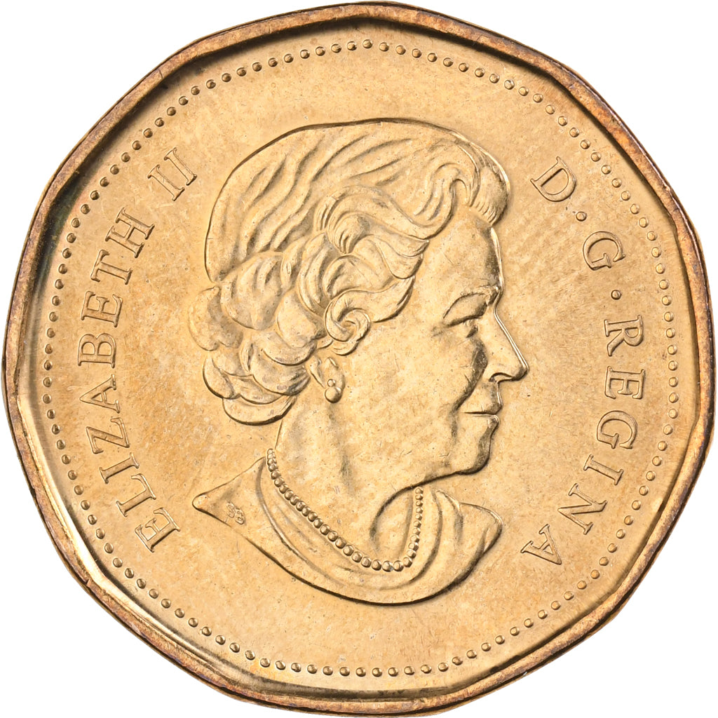 Canada, Elizabeth II, Dollar, 2010, Royal Canadian Mint, Nickel Plated Copper