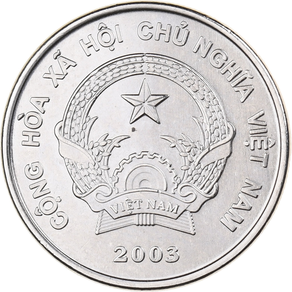 Wietnam, SOCIALIST REPUBLIC, 500 Dông, 2003, Vantaa, Nikiel powlekany stalą
