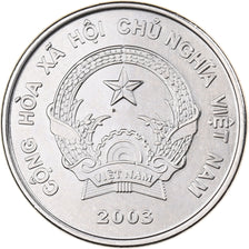 Wietnam, SOCIALIST REPUBLIC, 500 Dông, 2003, Vantaa, Nikiel powlekany stalą