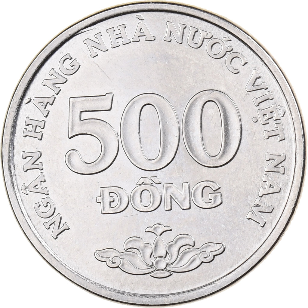 Wietnam, SOCIALIST REPUBLIC, 500 Dông, 2003, Vantaa, Nikiel powlekany stalą