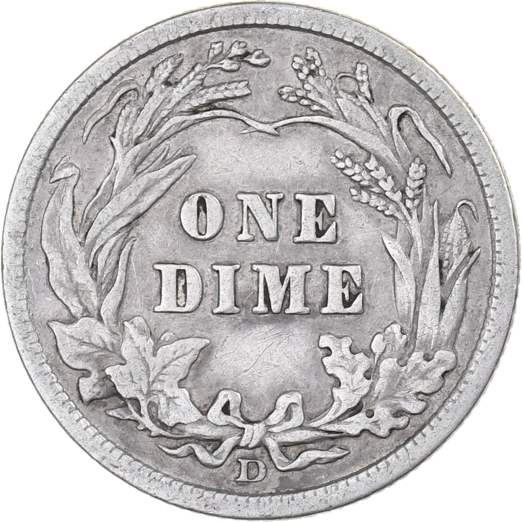 Verenigde Staten, Dime, Barber Dime, 1914, U.S. Mint, Zilver, ZF, KM:113