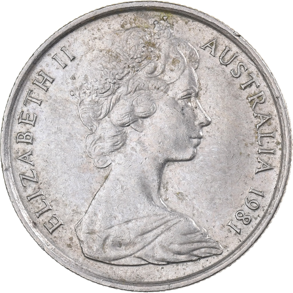 Australia, Elizabeth II, 5 Cents, 1981, Cobre - níquel, MBC+, KM:64