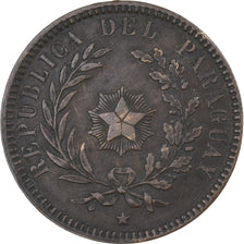 Paraguai, 2 Centesimos, 1870, Cobre, EF(40-45), KM:3