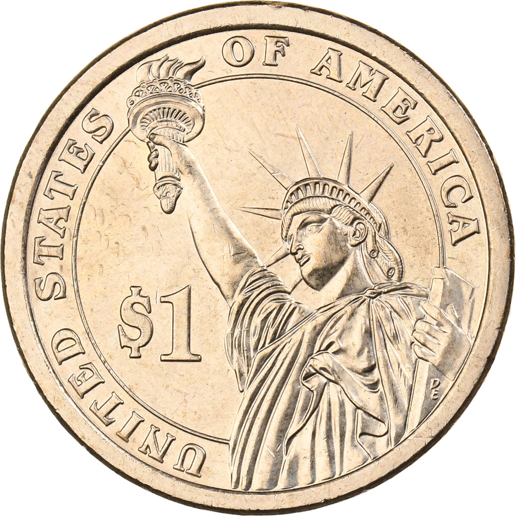 États-Unis, Dollar, 2010, U.S. Mint, Copper-Zinc-Manganese-Nickel Clad Copper