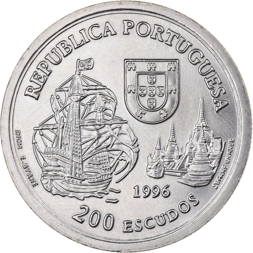 Portogallo, 200 Escudos, 1996, Lisbon, Rame-nichel, SPL-, KM:689