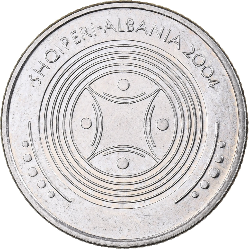 Albânia, 50 Lekë, 2004, Cobre-níquel, MS(65-70), KM:90