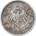 GERMANIA - IMPERO, 1/2 Mark, 1917, Berlin, Argento, BB, KM:17