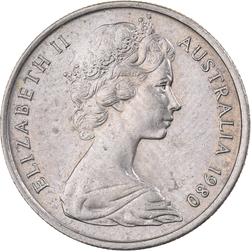 Australia, Elizabeth II, 5 Cents, 1980, Copper-nickel, EF(40-45), KM:64