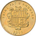Andorra, 5 Centims, 2002, Brass, MS(65-70), KM:181