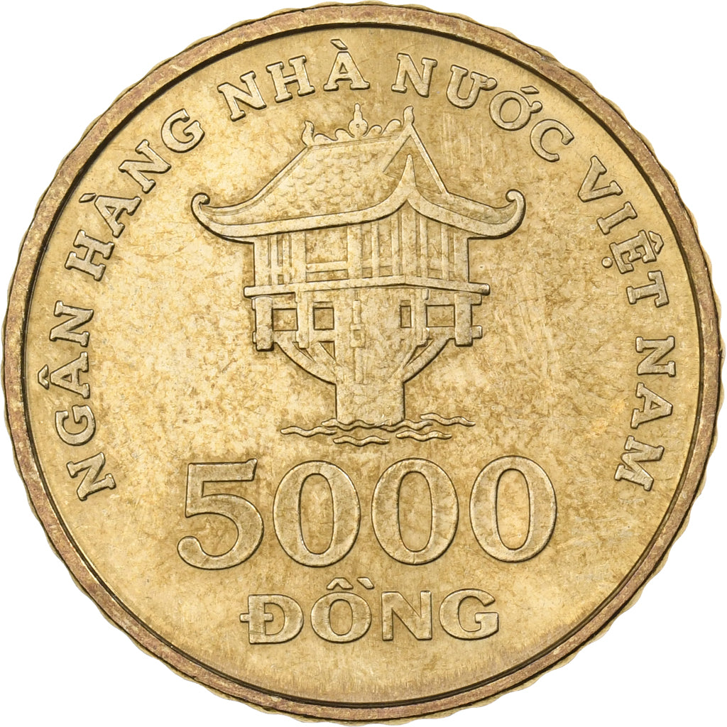 Vietnam, SOCIALIST REPUBLIC, 5000 Dông, 2003, Vantaa, Brass, MS(65-70), KM:73