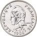 Nowa Kaledonia, 10 Francs, 1986, Paris, Nikiel, AU(55-58), KM:11