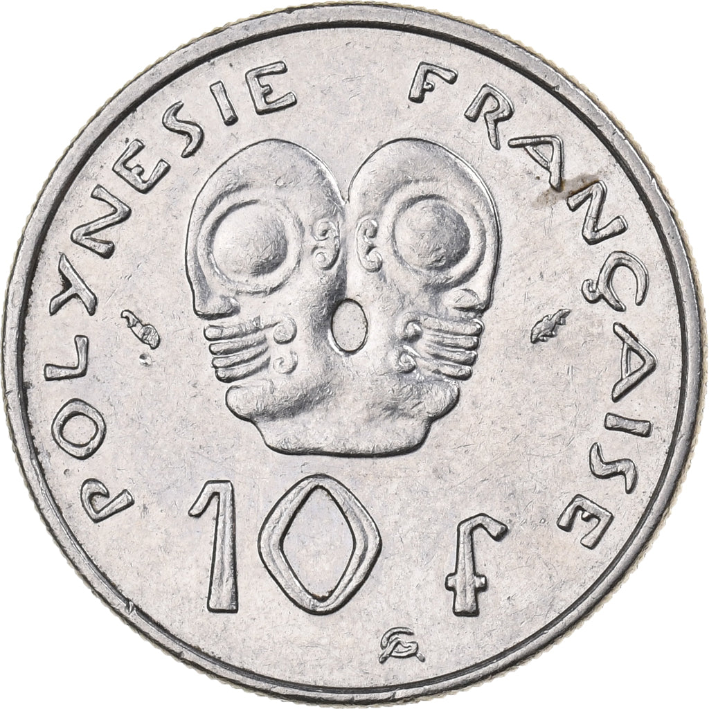 Polinezja Francuska, 10 Francs, 1979, Paris, Nikiel, AU(55-58), KM:8
