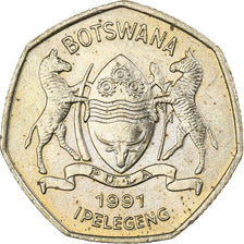 Botswana, Pula, 1991, British Royal Mint, Nickel-brass, MS(65-70), KM:24