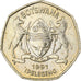 Botswana, Pula, 1991, British Royal Mint, Nickel-brass, MS(65-70), KM:24