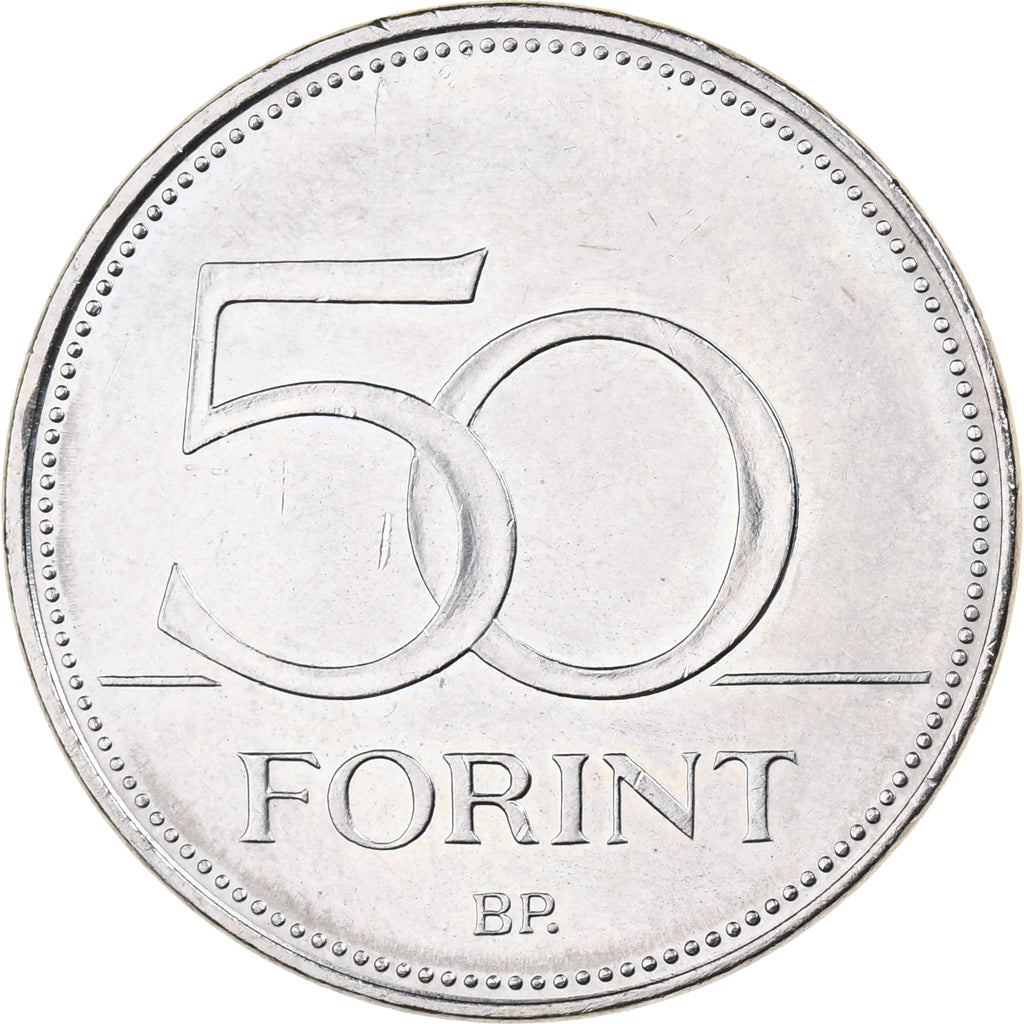 Hungary, 50 Forint, 2007, Copper-nickel, MS(63), KM:805