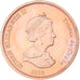 Tristan Da Cunha, Elizabeth II, Penny, 2008, Franklin Mint, Copper, MS(63)