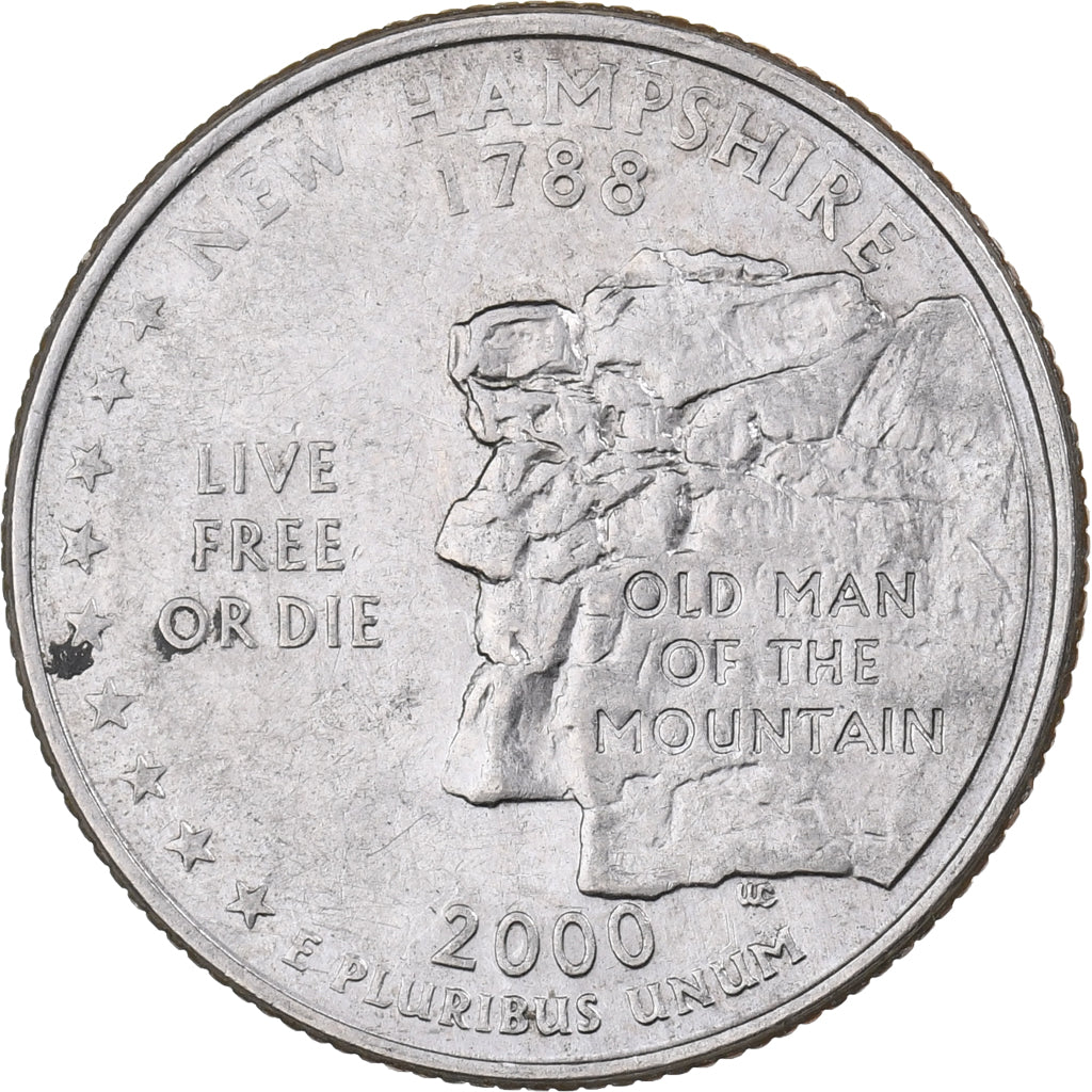 USA, Quarter, 2000, U.S. Mint, Miedź-Nikiel powlekany miedzią, MS(63), KM:308