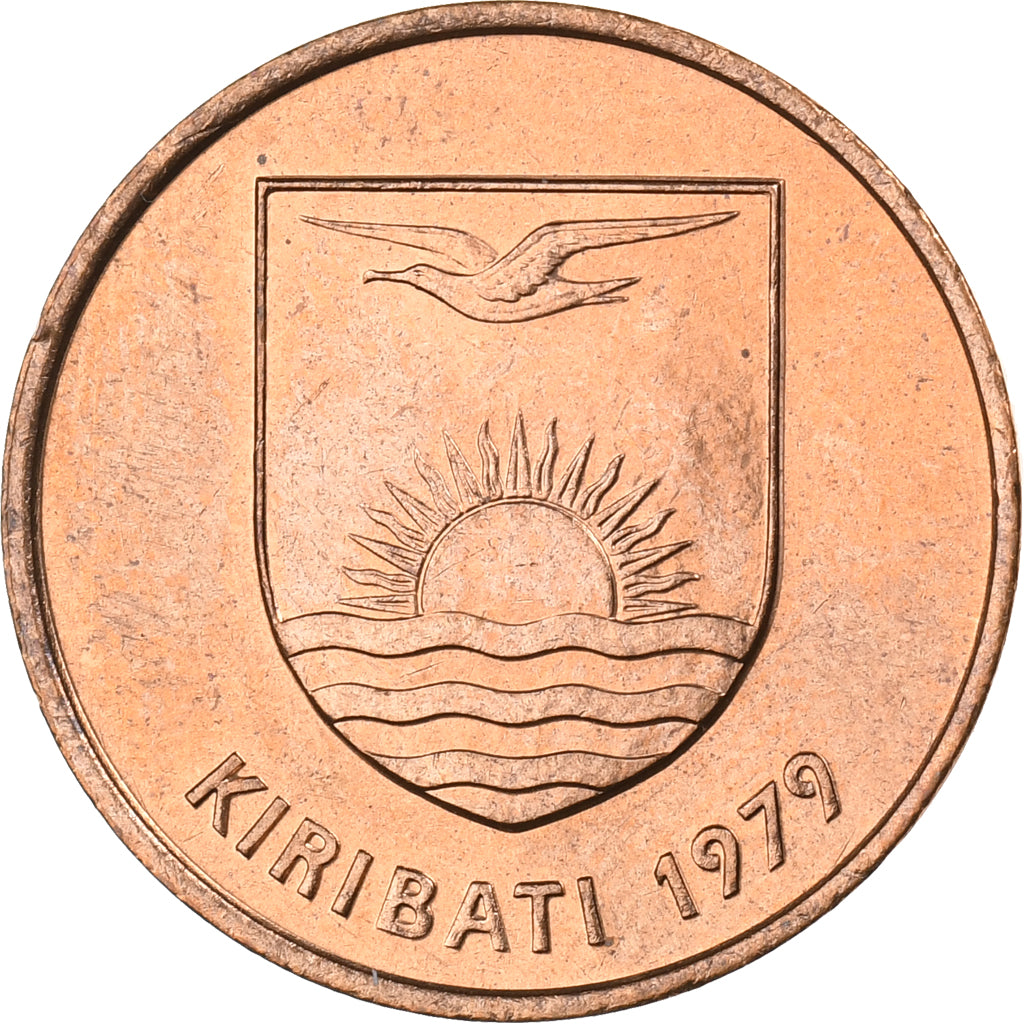 Kiribati, 2 Cents, 1979, British Royal Mint, Bronze, MS(65-70), KM:2