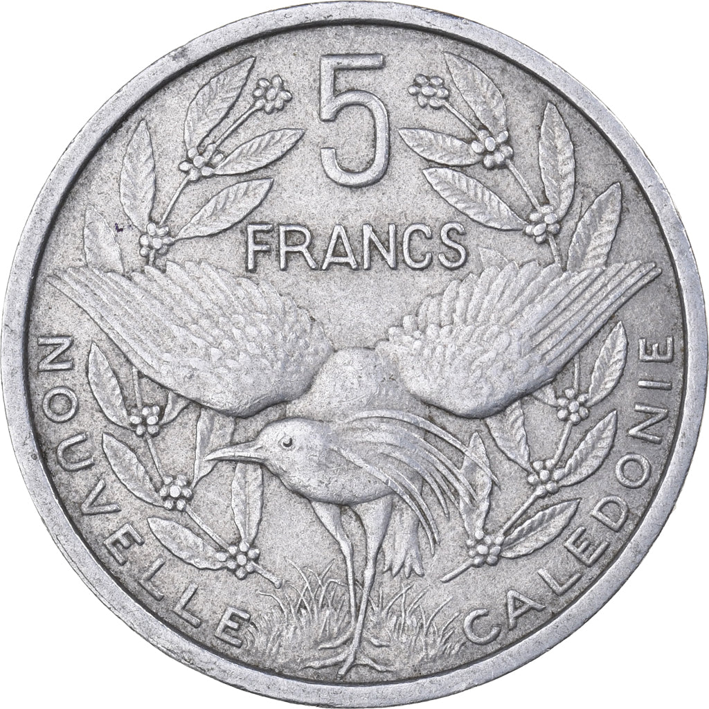 Nowa Kaledonia, 5 Francs, 1952, Paris, Aluminium, EF(40-45), KM:4