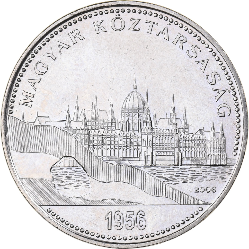 Węgry, 50 Forint, 2006, Budapest, Miedź-Nikiel, MS(65-70), KM:789