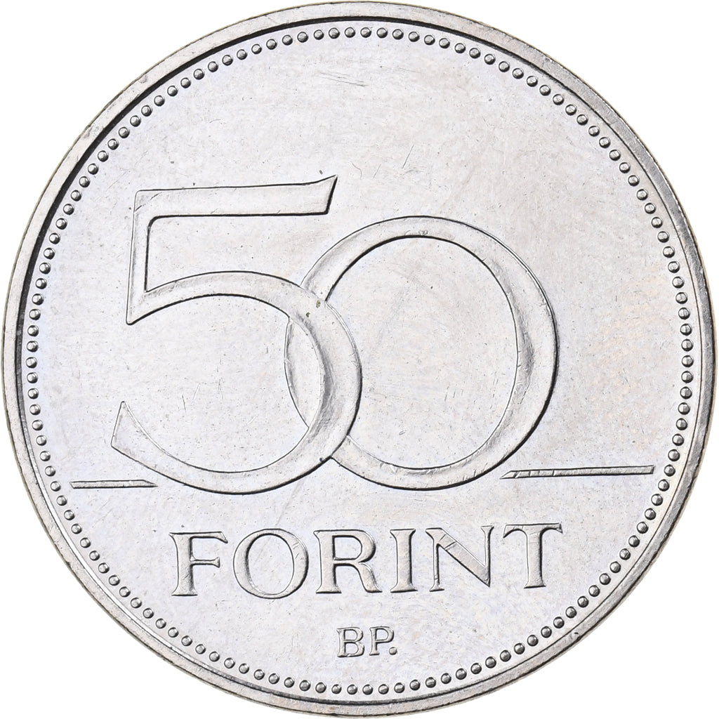Węgry, 50 Forint, 2006, Budapest, Miedź-Nikiel, MS(65-70), KM:789