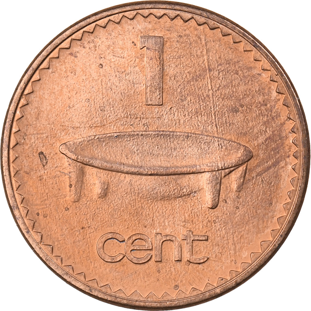 Fiji, Elizabeth II, Cent, 1992, Cobre chapado en cinc, SC, KM:49a