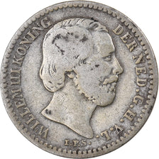 Paesi Bassi, William III, 10 Cents, 1889, Argento, MB, KM:80