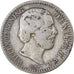 Paesi Bassi, William III, 10 Cents, 1889, Argento, MB, KM:80