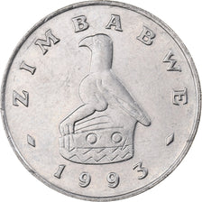 Zimbabwe, Dollar, 1993, Copper-nickel, AU(55-58), KM:6