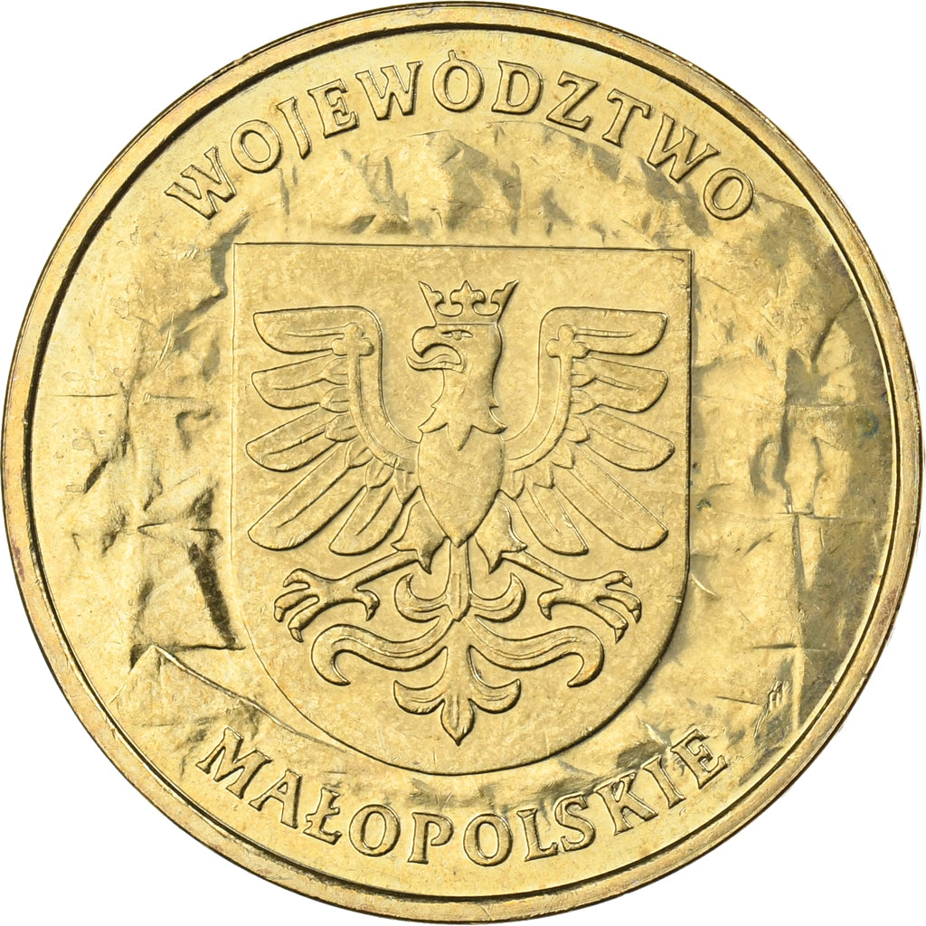 Poland, 2 Zlote, 2004, Warsaw, Brass, MS(65-70), KM:484