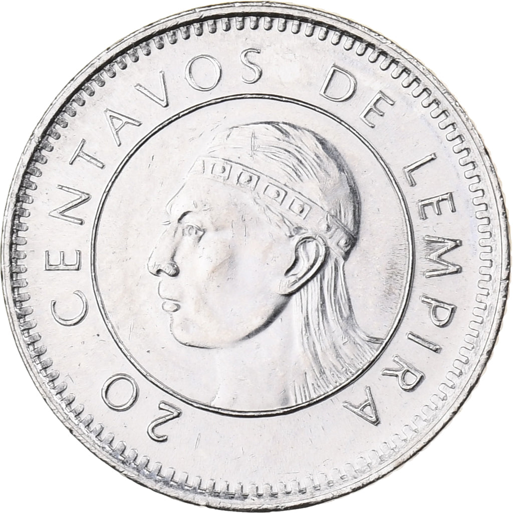 Honduras, 20 Centavos, 1996, Nickel plated steel, MS(63), KM:83a.2