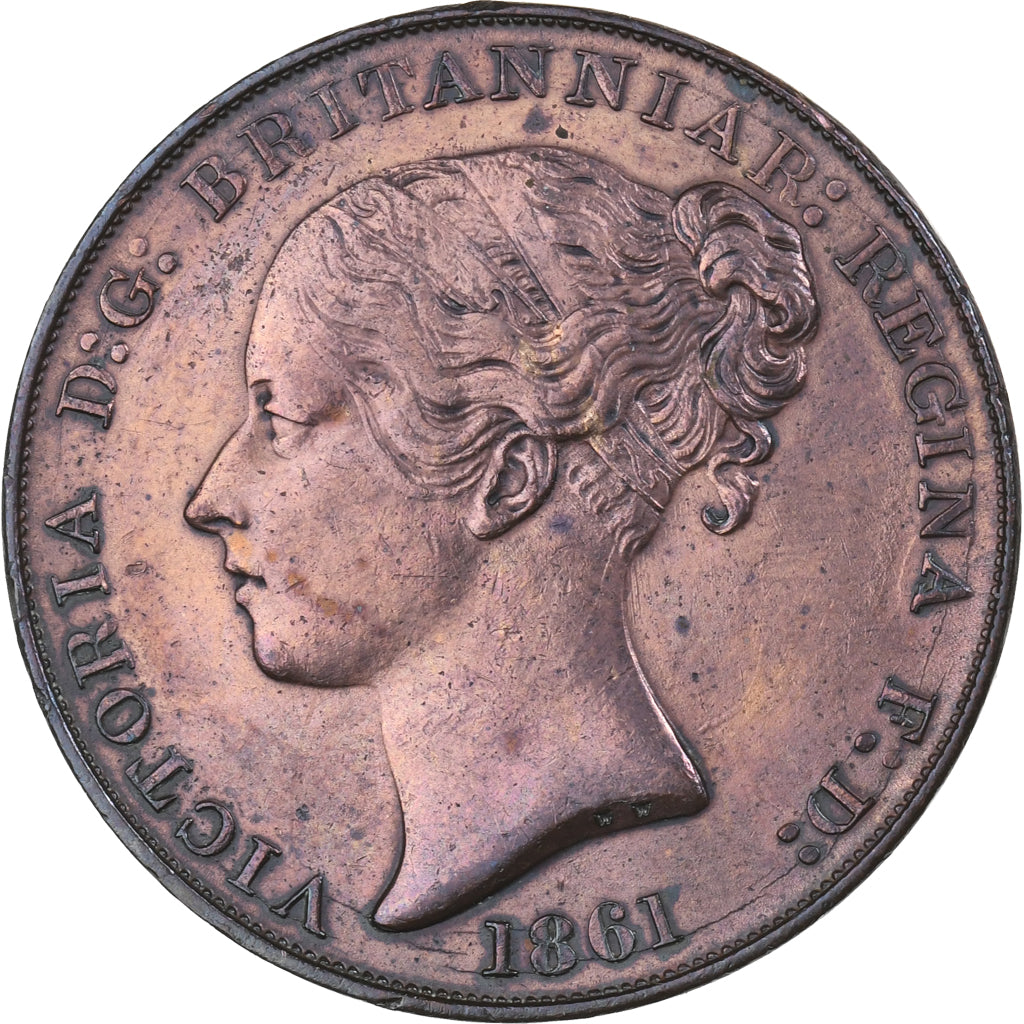 Jersey, Victoria, 1/13 Shilling, 1861, Copper, AU(50-53), KM:3