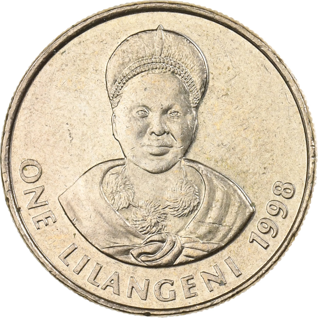 Suazilandia, King Msawati III, Lilangeni, 1998, British Royal Mint, Latón, FDC