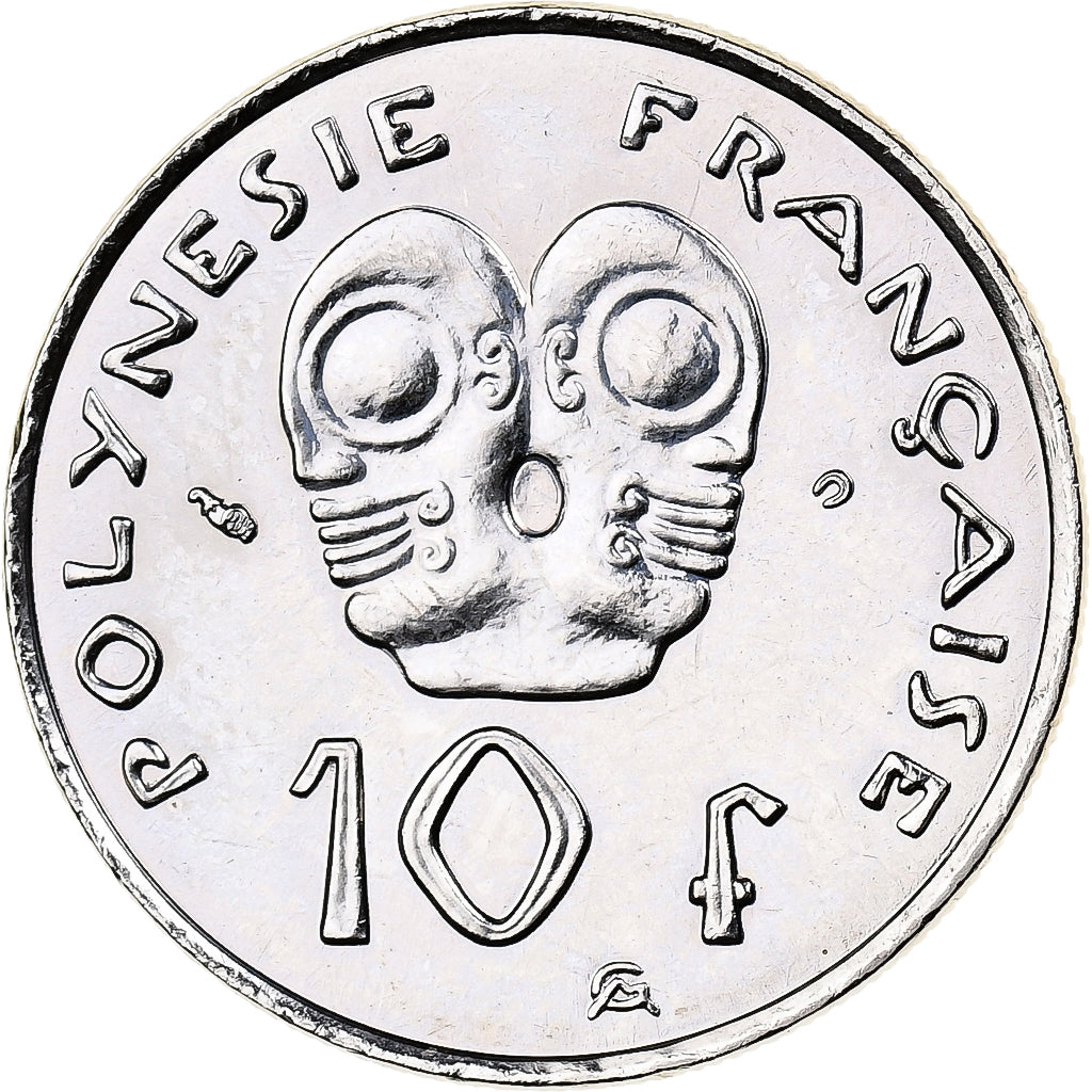 Polynésie française, 10 Francs, 2002, Paris, Nickel, FDC, KM:8