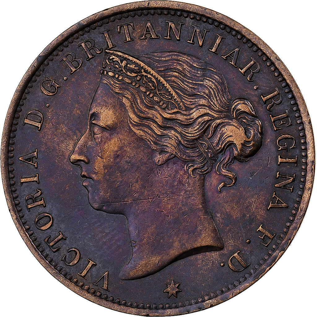 Jersey, Victoria, 1/12 Shilling, 1881, Bronze, EF(40-45), KM:8