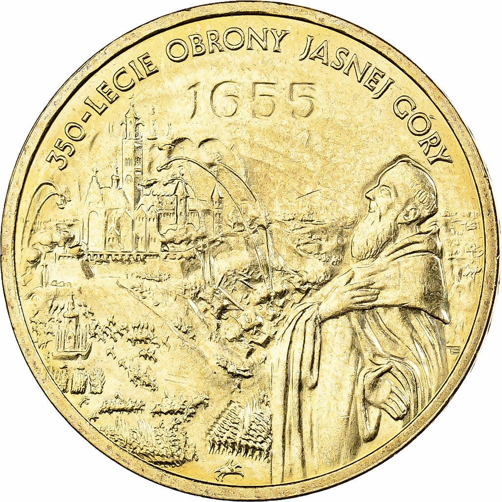 Poland, 2 Zlote, 2005, Warsaw, Brass, MS(65-70), KM:524