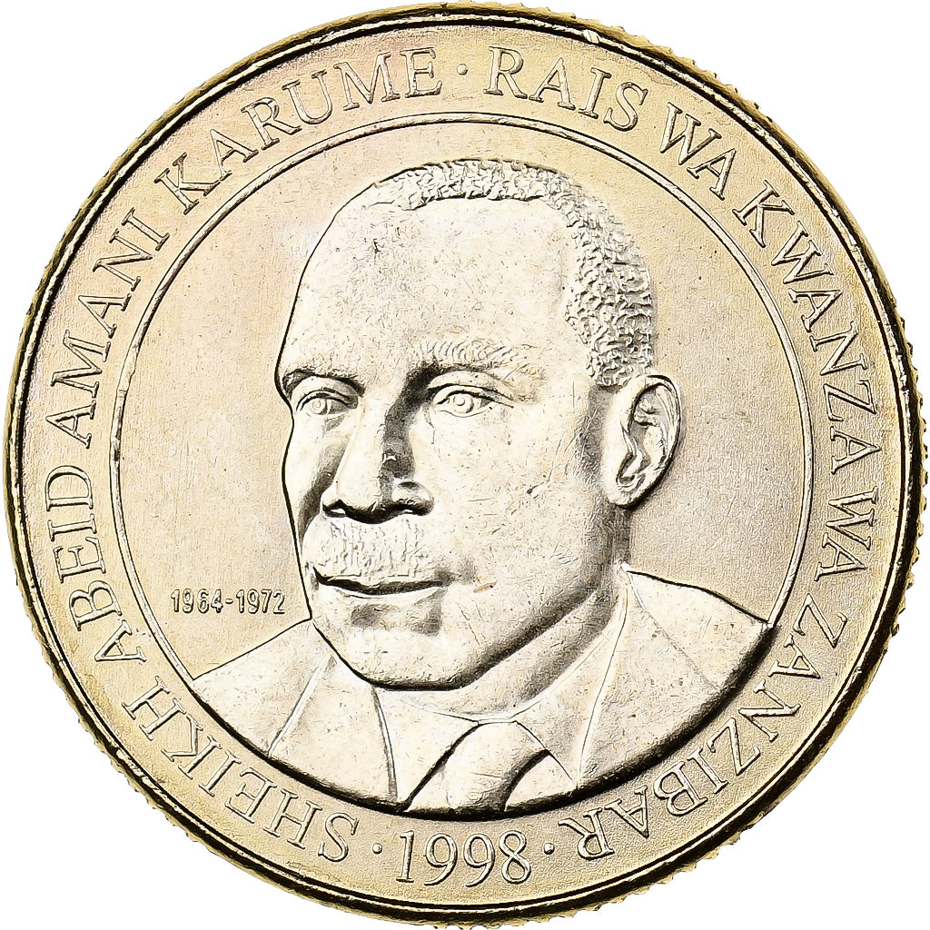 Tanzania, 200 Shilingi, 1998, Copper-Nickel-Zinc, MS(65-70), KM:34