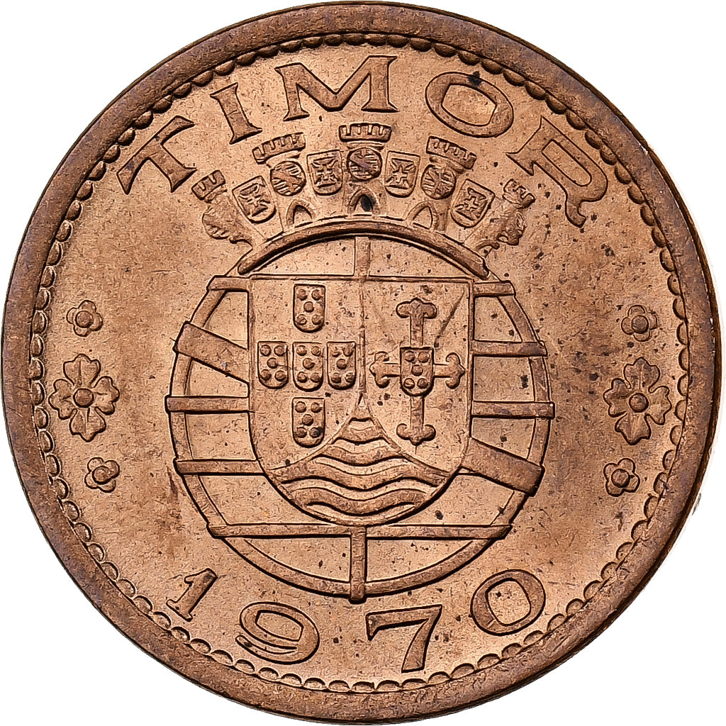 Timor, 50 Centavos, 1970, Lisbon, Bronze, MS(65-70), KM:18