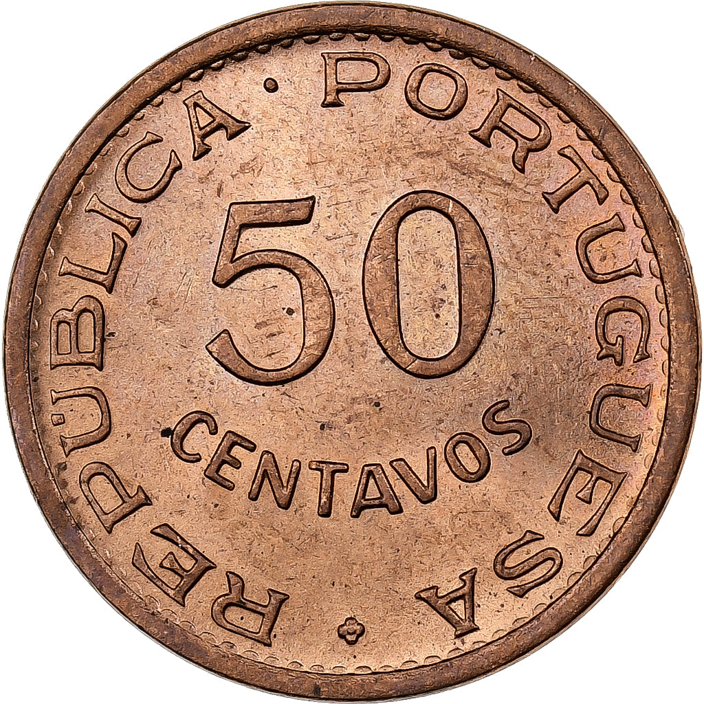 Timor, 50 Centavos, 1970, Lisbon, Bronze, MS(65-70), KM:18