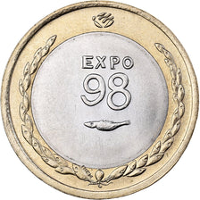 Portugal, 200 Escudos, 1998, Bi-Metallic, AU(55-58), KM:706
