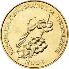 EAST TIMOR, 50 Centavos, 2004, Lisbon, Nickel-brass, MS(65-70), KM:5