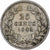 Holandia, William II, 25 Cents, 1849, Srebro, VF(20-25), KM:76